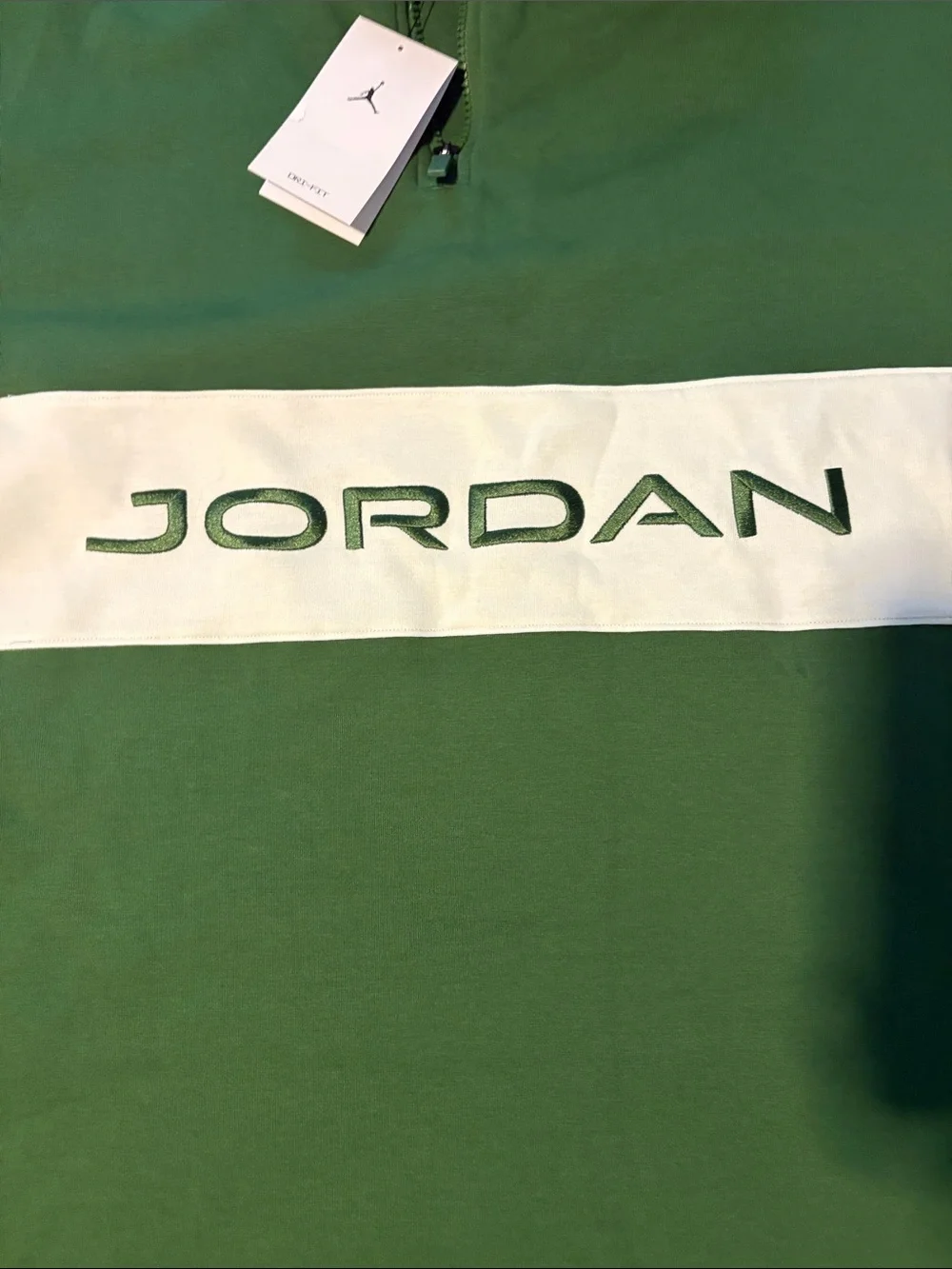 Nike Jordan’s Men’s Size XL 1/4 Zip pullover in Green/White NWT!